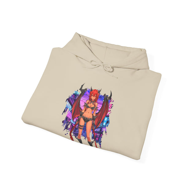 Anime Female Demon Unisex Heavy Blend™ Hooded Sweatshirt