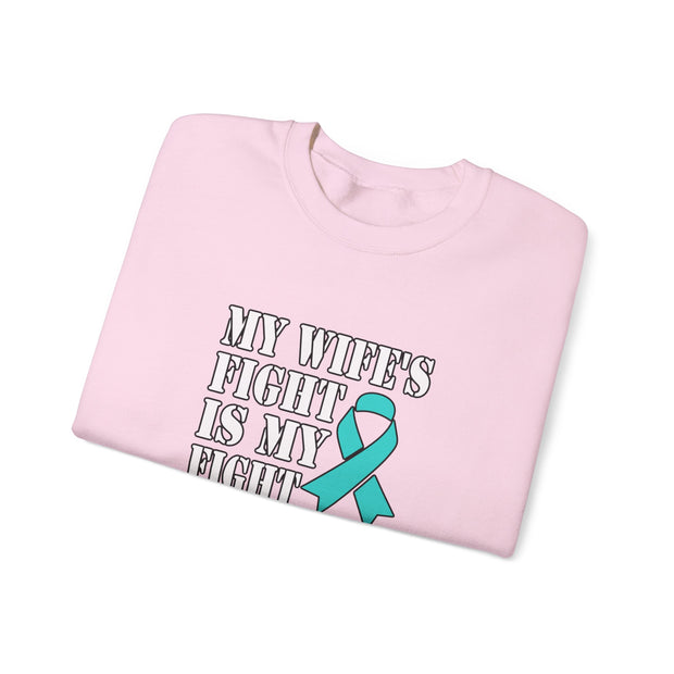 My Wife’s Fight Unisex Heavy Blend™ Crewneck Sweatshirt