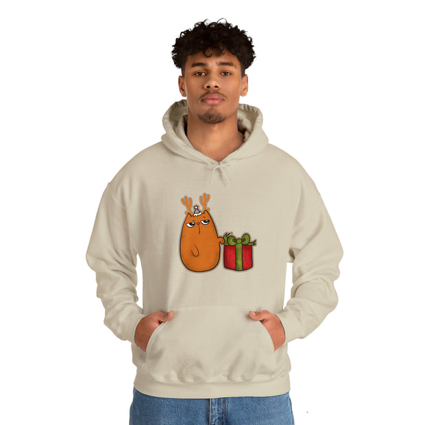 Christmas cat Unisex Heavy Blend™ Hooded Sweatshirt