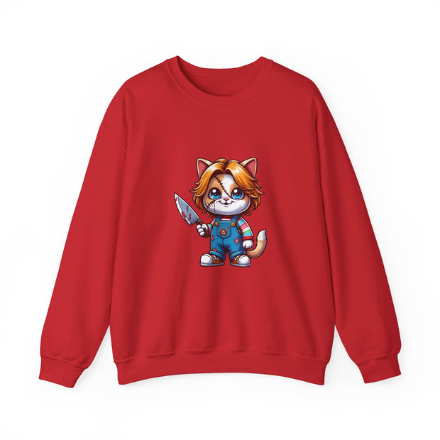 Horror Movie Cats Unisex Heavy Blend™ Crewneck Sweatshirt