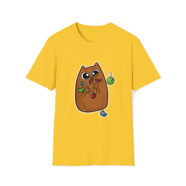 Christmas cat Unisex Softstyle T-Shirt