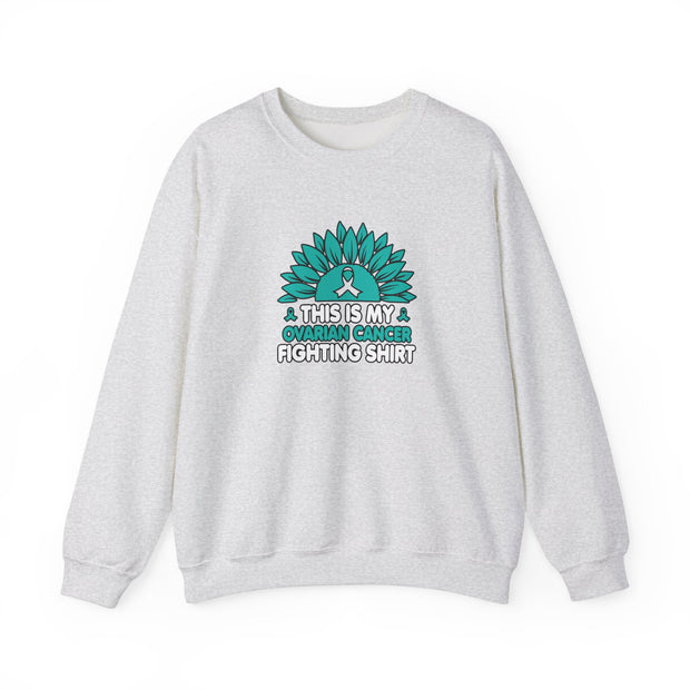 Ovarian Cancer Fighting Unisex Heavy Blend™ Crewneck Sweatshirt