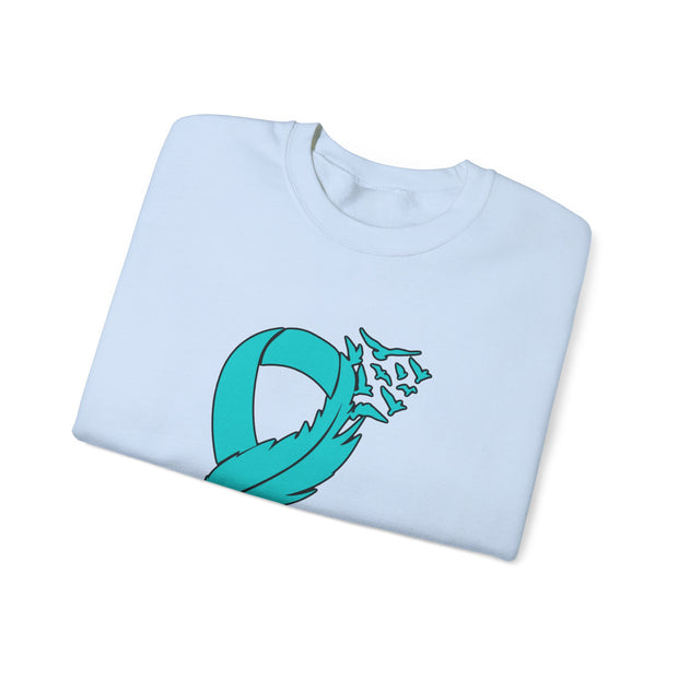 Teal Ribbon Unisex Heavy Blend™ Crewneck Sweatshirt