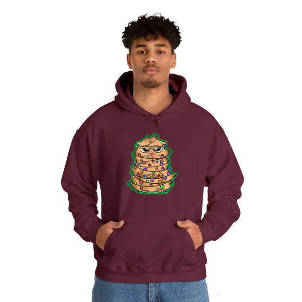 Christmas cat Unisex Heavy Blend™ Hooded Sweatshirt