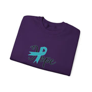 Ovarian Cancer Hope Unisex Heavy Blend™ Crewneck Sweatshirt