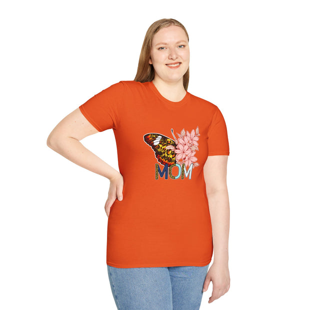 Butterfly Mom Unisex Softstyle T-Shirt