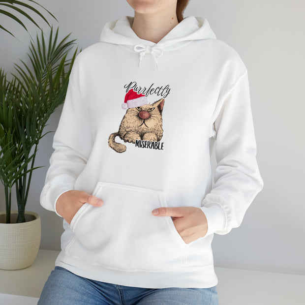 Christmas cat Unisex Heavy Blend™ Hooded Sweatshirt