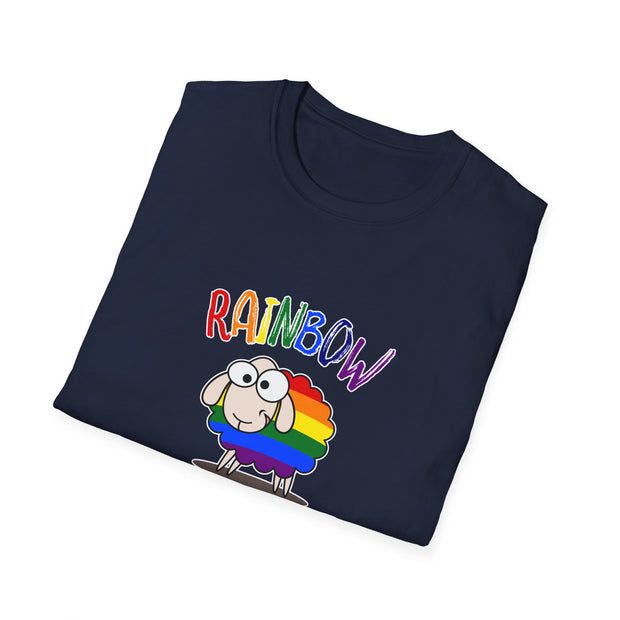 Rainbow Sheep Unisex Softstyle T-Shirt
