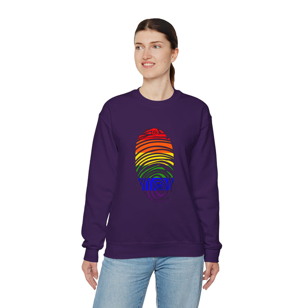 Pride Fingerprint Unisex Heavy Blend™ Crewneck Sweatshirt