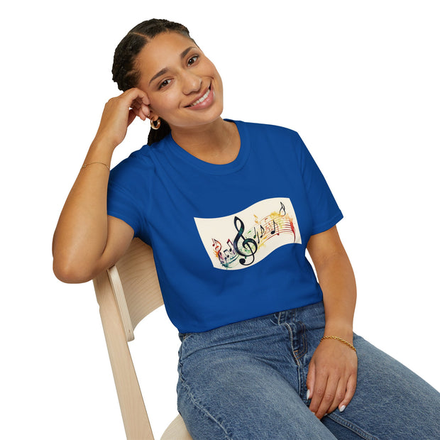 Musical Notes Unisex Softstyle T-Shirt