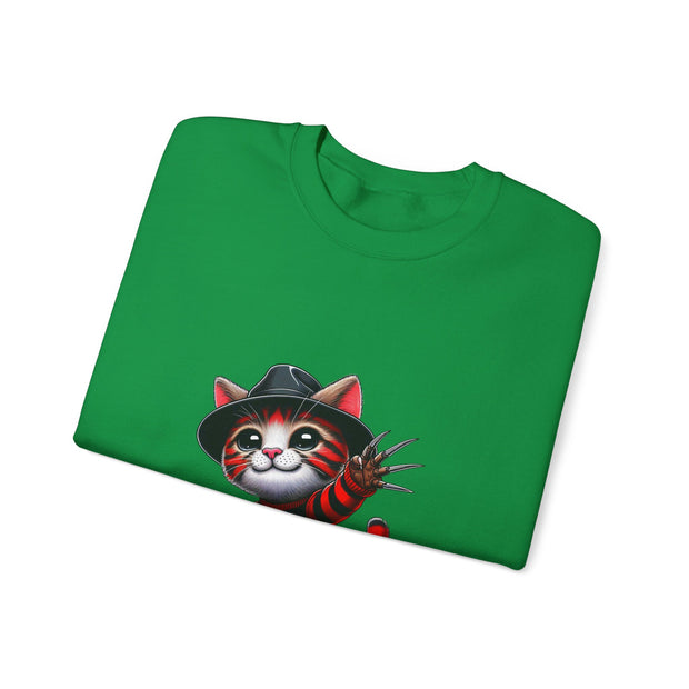Horror Movie Cats Unisex Heavy Blend™ Crewneck Sweatshirt