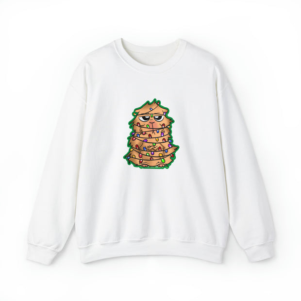 Christmas cat Unisex Heavy Blend™ Crewneck Sweatshirt