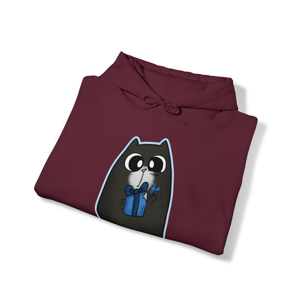 Christmas cat Unisex Heavy Blend™ Hooded Sweatshirt