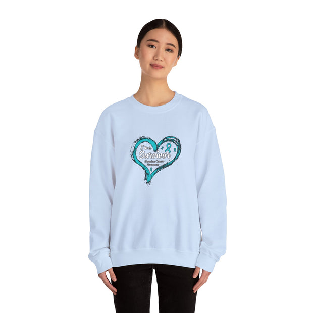 I am a Survivor Unisex Heavy Blend™ Crewneck Sweatshirt