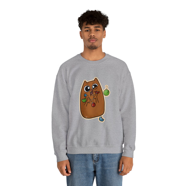 Christmas cat Unisex Heavy Blend™ Crewneck Sweatshirt