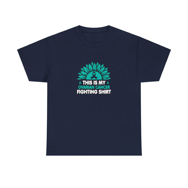 Ovarian cancer Unisex Heavy Cotton Tee