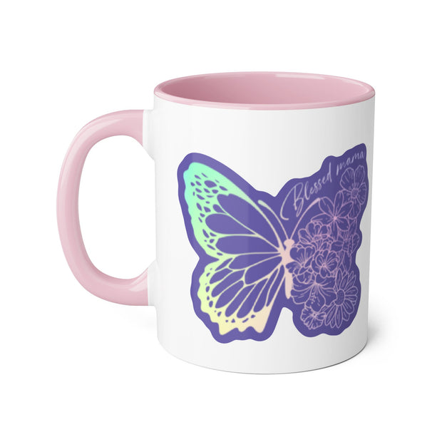 Blessed Mama Accent Mugs, 11oz