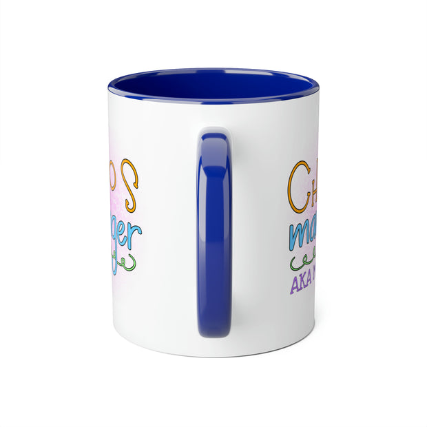 Chaos Manager Accent Mugs, 11oz
