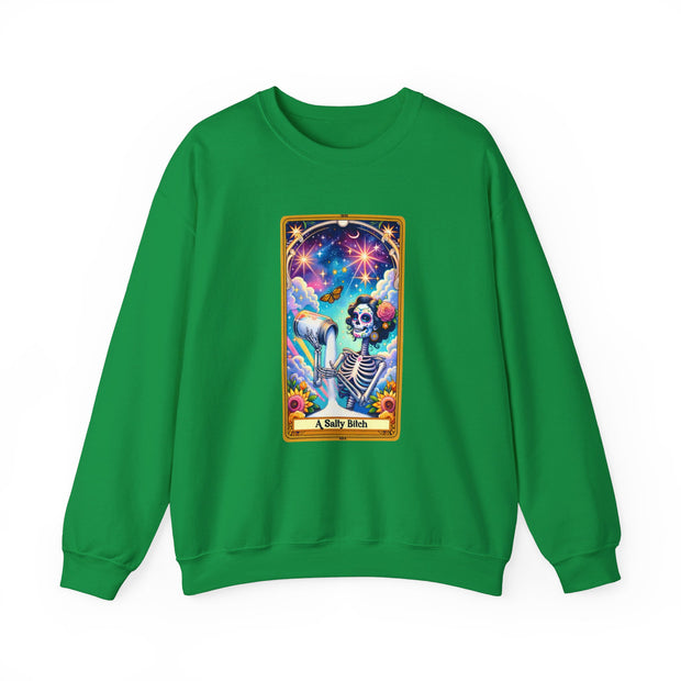 Salty Bitch Tarot Card Unisex Heavy Blend™ Crewneck Sweatshirt