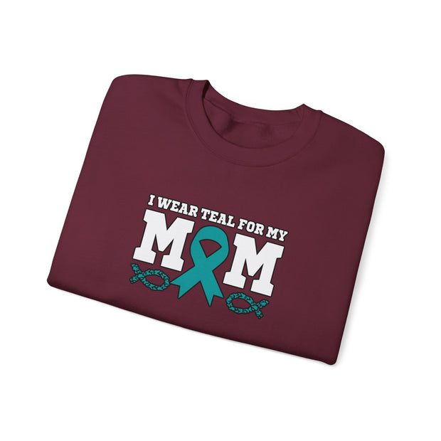 Teal for Mom Unisex Heavy Blend™ Crewneck Sweatshirt