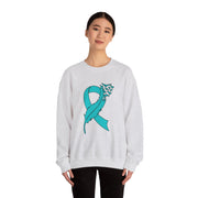 Teal Ribbon Unisex Heavy Blend™ Crewneck Sweatshirt