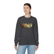 Golden Musical Notes Unisex Heavy Blend™ Crewneck Sweatshirt