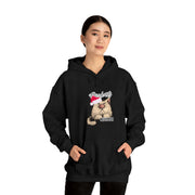 Christmas cat Unisex Heavy Blend™ Hooded Sweatshirt