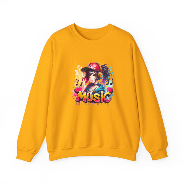 Graffiti Anime Girls Unisex Heavy Blend™ Crewneck Sweatshirt