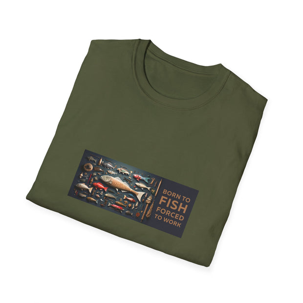 Born to Fish Unisex Softstyle T-Shirt