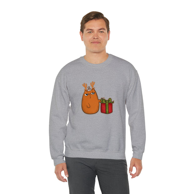 Christmas cat Unisex Heavy Blend™ Crewneck Sweatshirt
