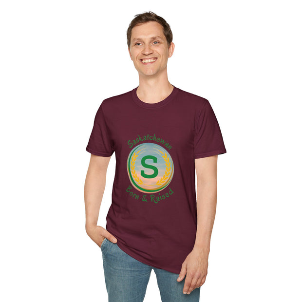 Saskatchewan Born & Raised Unisex Softstyle T-Shirt