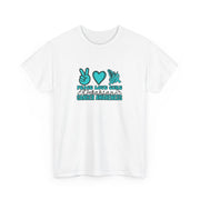 Peace Love Cure Unisex Heavy Cotton Tee