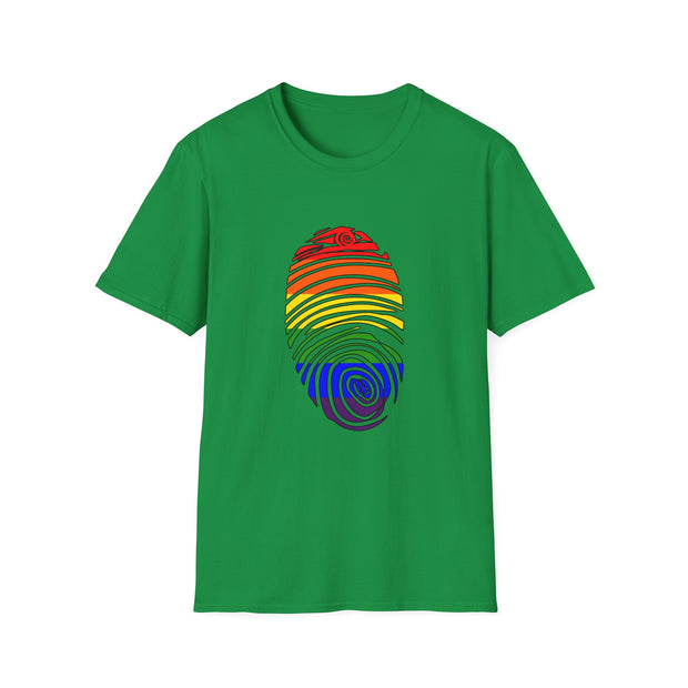 Pride Fingerprint Unisex Softstyle T-Shirt