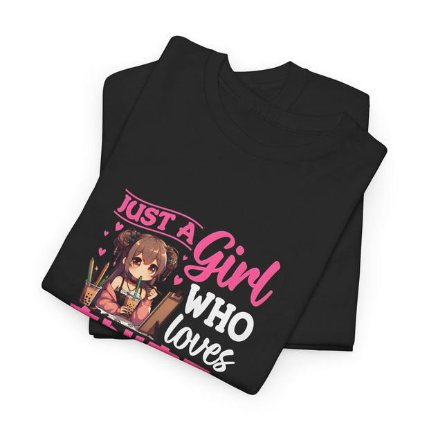 Anime, Boba, Sketching Unisex Heavy Cotton Tee