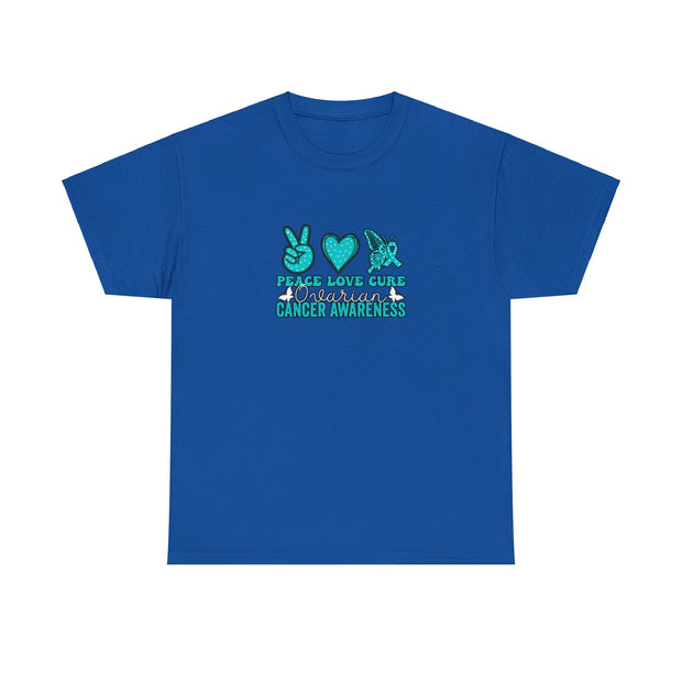 Peace Love Cure Unisex Heavy Cotton Tee