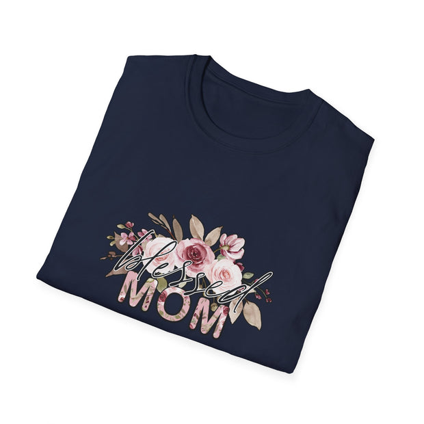 Mom Flowers Unisex Softstyle T-Shirt