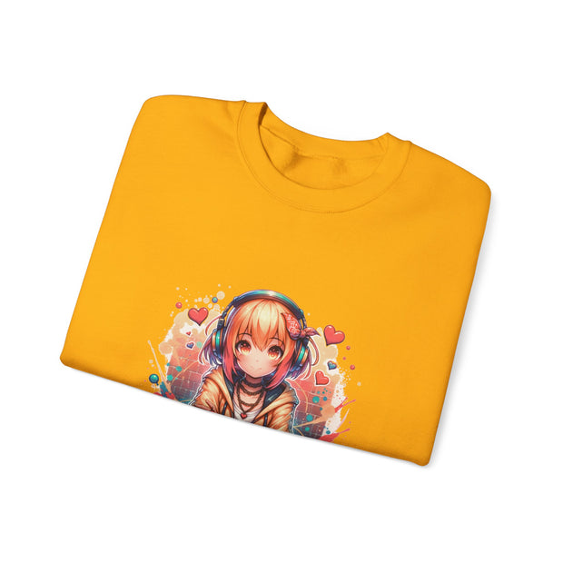 Graffiti Anime Girls Unisex Heavy Blend™ Crewneck Sweatshirt
