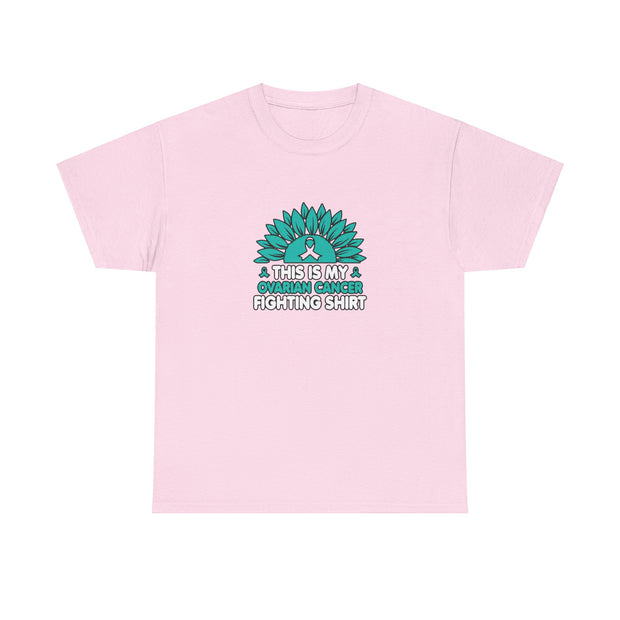 Ovarian cancer Unisex Heavy Cotton Tee