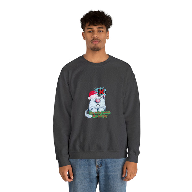 Christmas cat Unisex Heavy Blend™ Crewneck Sweatshirt