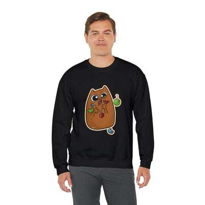Christmas cat Unisex Heavy Blend™ Crewneck Sweatshirt