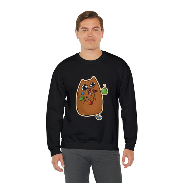 Christmas cat Unisex Heavy Blend™ Crewneck Sweatshirt