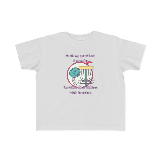 Disc Golf with Grandma Toddler's Fine Jersey Tee