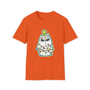 Christmas cat Unisex Softstyle T-Shirt