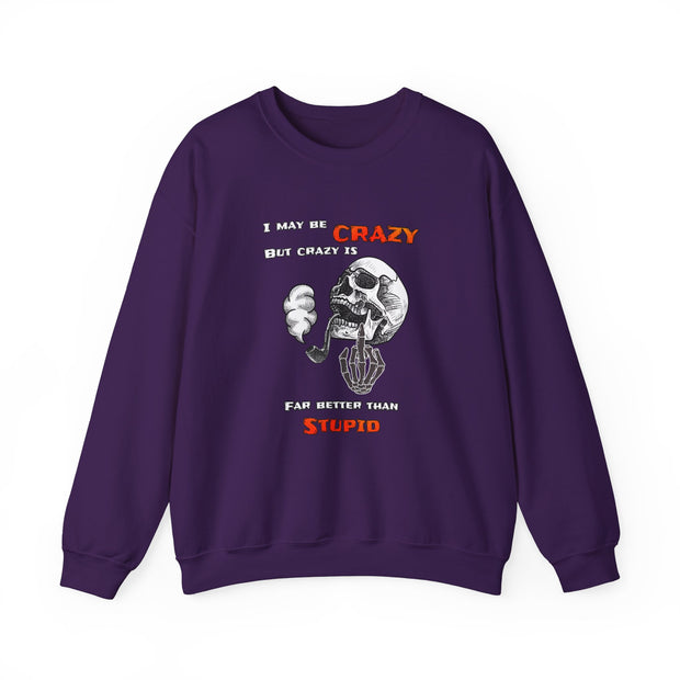 Crazy Skull Unisex Heavy Blend™ Crewneck Sweatshirt