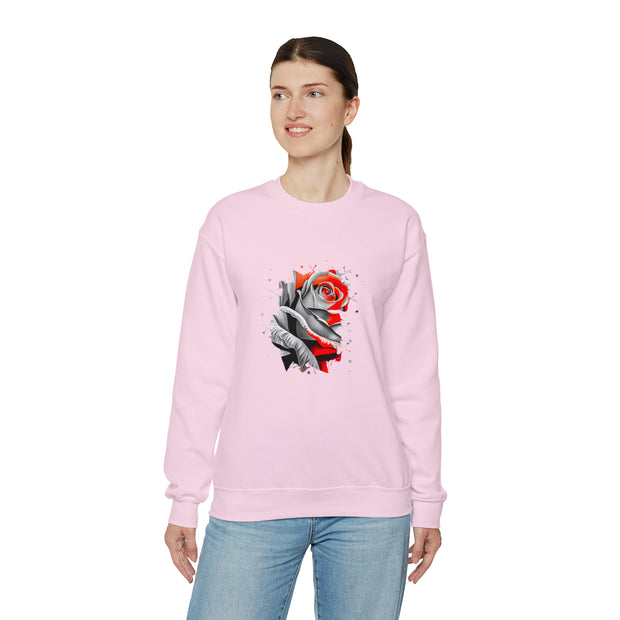 Rose Unisex Heavy Blend™ Crewneck Sweatshirt