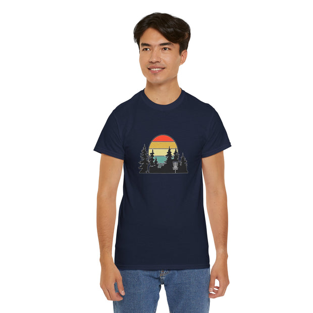 Retro Disc Golf Unisex Heavy Cotton Tee
