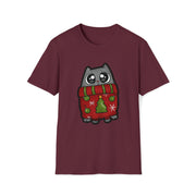Christmas cat Unisex Softstyle T-Shirt