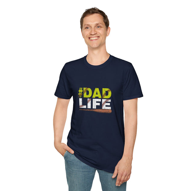 Baseball Dad Life Unisex Softstyle T-Shirt