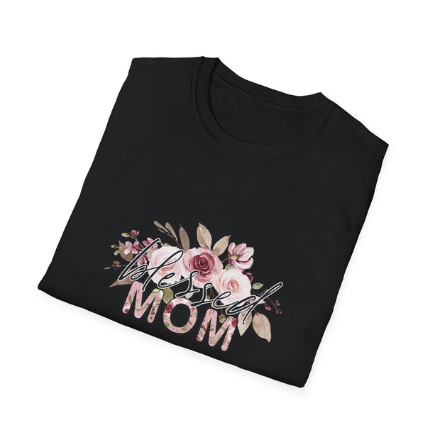Mom Flowers Unisex Softstyle T-Shirt