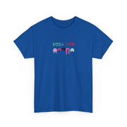 Colorful Soda Pop Unisex Heavy Cotton Tee | Fun Graphic Tee for All Occasions, Festival Apparel, Casual Wear, Gift Ideas, Summer Style